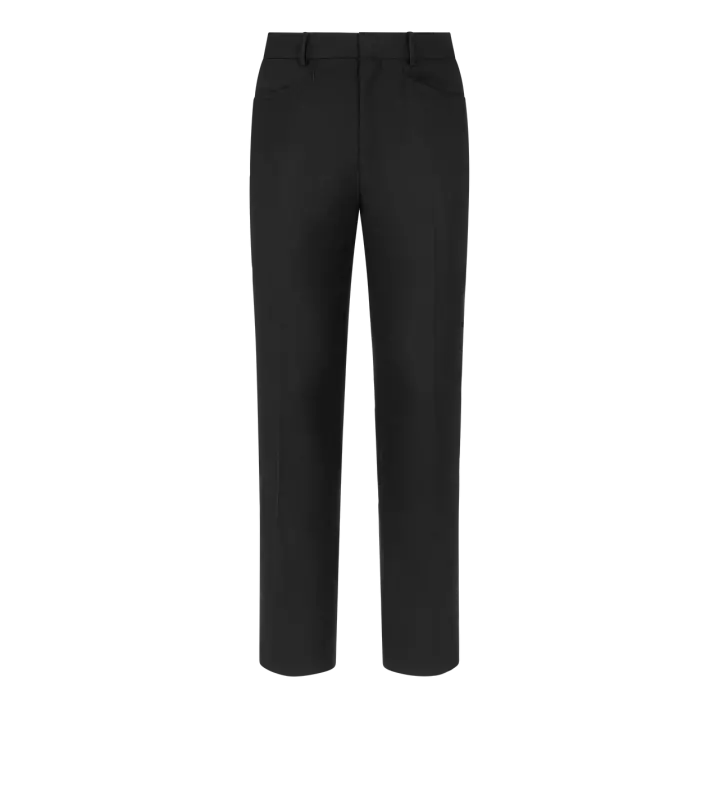 SOFT LUREX BASKET WEAVE DYLLAN TROUSER BLACK online